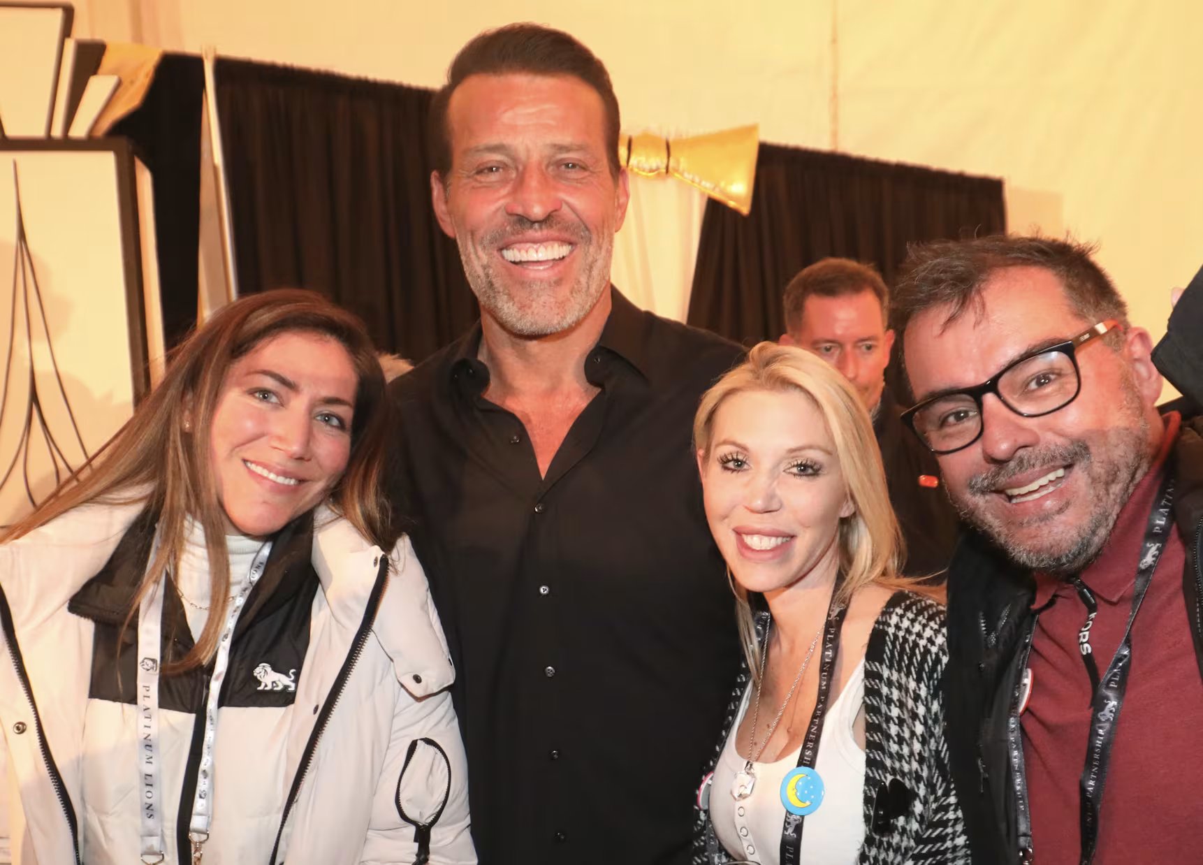 Coach Leonardo Ramirez with Tony Robbins and colleagues
